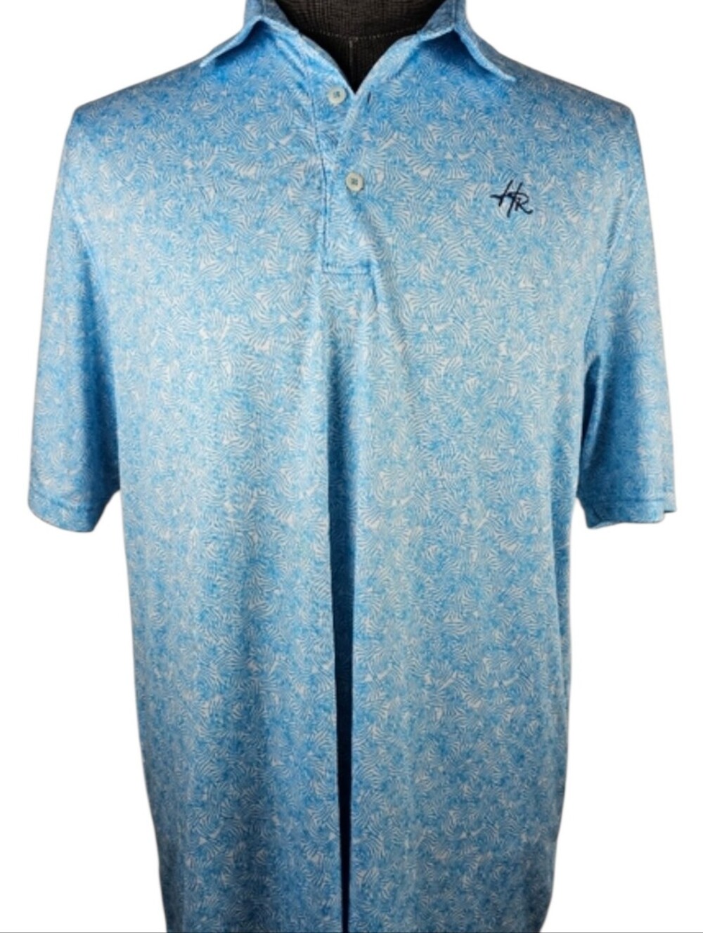Greg Norman Collection Men's Aqua Golf Polo Size L